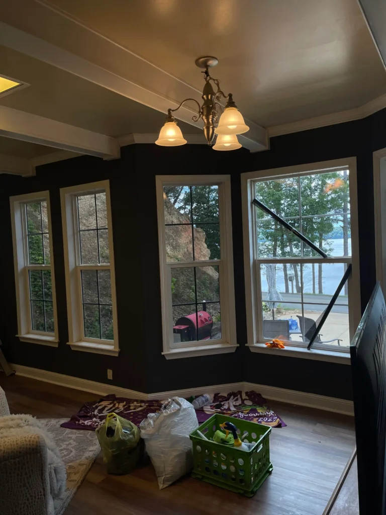 Interior view of residential window tinting in Nashville, TN by Shade Shoppe.